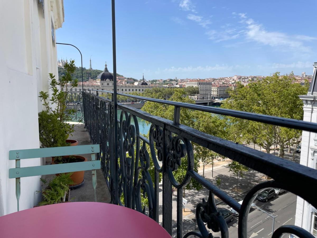 Ferienwohnung Vue Sur Rhone Lyon Exterior foto